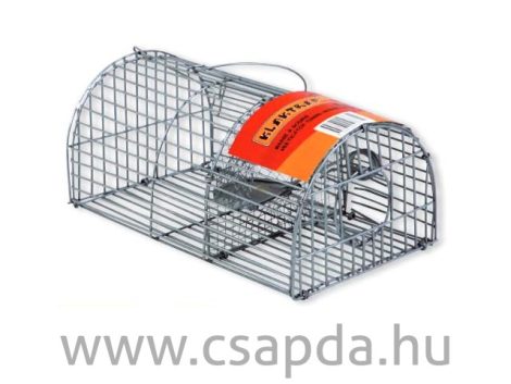 Egércsapda, íves rácsos 23cm